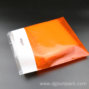 custom logo print self adhesive plastic hardware bag